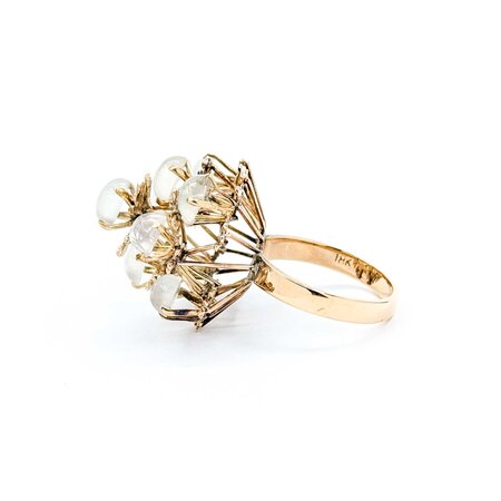 Ring Cocktail 8.10ctw Moonstone 18ky sz7.5 225010159