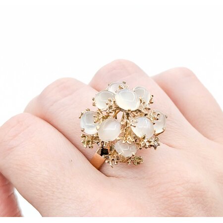 Ring Cocktail 8.10ctw Moonstone 18ky sz7.5 225010159