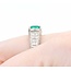 Ring 1.05ctw Round & Radiant Diamonds 1.51ct Emerald 900pt 8mm sz7.5 8.18g 125030083