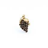  Ring Grape Motif 3.00ctw Black Star Sapphire 14ky 16.5x30mm Sz8.5 6.93g 225040006