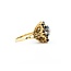 Ring Vintage .25ctw Round Diamonds .54ctw Sapphire 14ky 18.5mm Sz8 8.21g 225040003