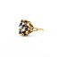 Ring Vintage .25ctw Round Diamonds .54ctw Sapphire 14ky 18.5mm Sz8 8.21g 225040003