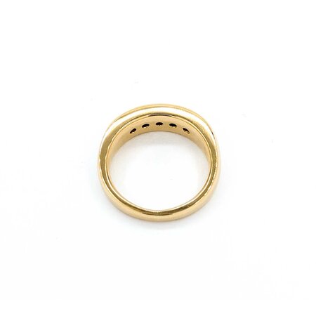 Ring Channel .45ctw Round Diamonds .44ctw Sapphire 14ky Sz9.5 12.41g 125040004