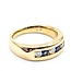 Ring Channel .45ctw Round Diamonds .44ctw Sapphire 14ky Sz9.5 12.41g 125040004