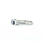 Ring 5-Stone 0.23ctw Baguette Diamonds .65ct Blue Sapphire 900pt 4.7mm sz6 5.07g 125030059