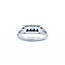 Ring 5-Stone 0.23ctw Baguette Diamonds .65ct Blue Sapphire 900pt 4.7mm sz6 5.07g 125030059