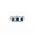 Ring 5-Stone 0.23ctw Baguette Diamonds .65ct Blue Sapphire 900pt 4.7mm sz6 5.07g 125030059