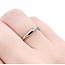 Ring Burnished 0.07ct Round Diamonds 900pt 2.6mm sz5 2.6g 125030060