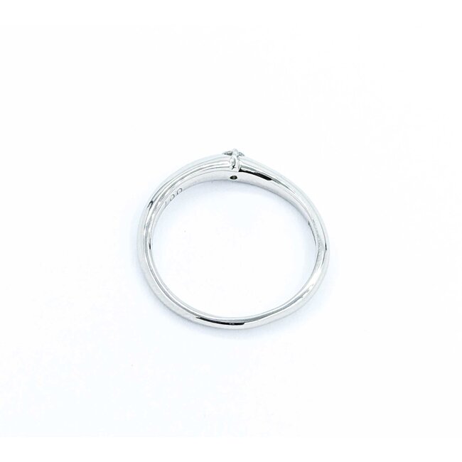 Ring Burnished 0.07ct Round Diamonds 900pt 2.6mm sz5 2.6g 125030060