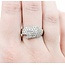 Ring Pave 1.00ctw Round Diamonds 14kw sz8.5 3.52g 125030052