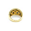 Ring Woven 0.21ctw Round Diamonds 1.00ct Blue Cabochon Sapphire 18ky 12mm sz5.75 6.82g 125030077