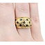 Ring Woven 0.21ctw Round Diamonds 1.00ct Blue Cabochon Sapphire 18ky 12mm sz5.75 6.82g 125030077