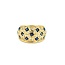 Ring Woven 0.21ctw Round Diamonds 1.00ct Blue Cabochon Sapphire 18ky 12mm sz5.75 6.82g 125030077