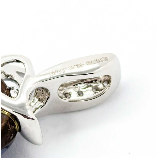 Pendant 0.07ctw Round Diamonds 42.11ct Australian Boulder Opal 18kw 10.57g 125030056