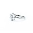 Ring 7-Stone Flower 0.50ctw Round Diamonds 900pt 9x8mm sz6.5 3.71g 125030072