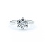 Ring 7-Stone Flower 0.50ctw Round Diamonds 900pt 9x8mm sz6.5 3.71g 125030072