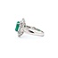Ring Cocktail 0.59ctw Round & Baguette Diamonds 1.84ct Emerald 900pt 16x14.5mm Sz6.5 6.74g 125030066