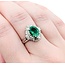Ring Cocktail 0.59ctw Round & Baguette Diamonds 1.84ct Emerald 900pt 16x14.5mm Sz6.5 6.74g 125030066