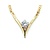 Necklace .85ct Round Diamond 14ky 18" 9.20g 225030062