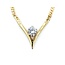 Necklace .85ct Round Diamond 14ky 18" 9.20g 225030062