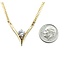 Necklace .85ct Round Diamond 14ky 18" 9.20g 225030062