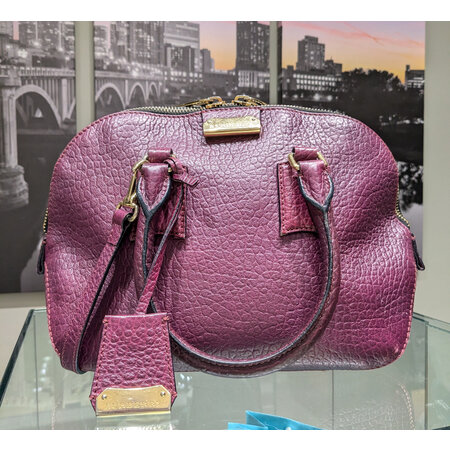 Handbag Burberry Orchard Purple Grain Leather 125045029