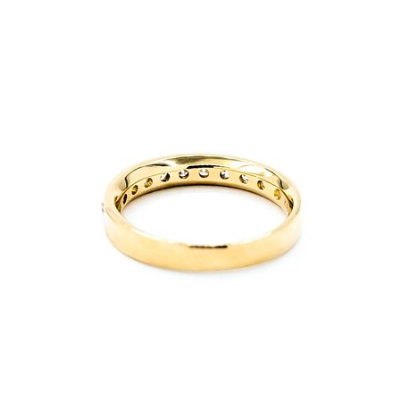 Ring 0.50ctw Round Diamonds 18ky 3.5mm sz5.5 3.23g 125030106
