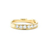  Ring 0.50ctw Round Diamonds 18ky 3.5mm sz5.5 3.23g 125030106