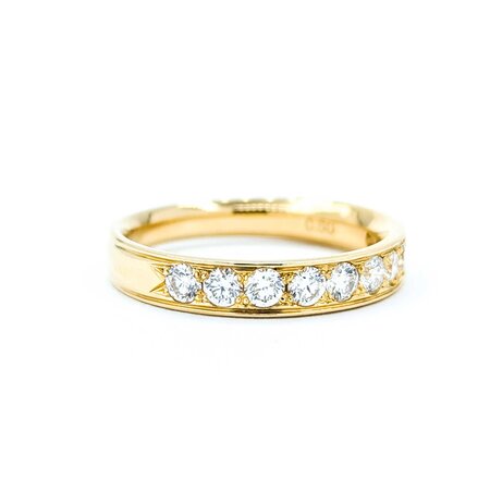 Ring 0.50ctw Round Diamonds 18ky 3.5mm sz5.5 3.23g 125030106