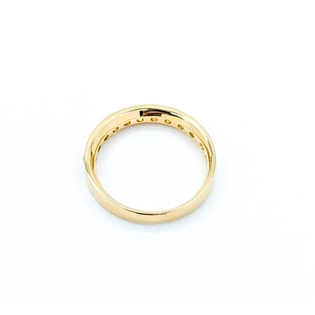 Ring 0.50ctw Round Diamonds 18ky 3.5mm sz5.5 3.23g 125030106