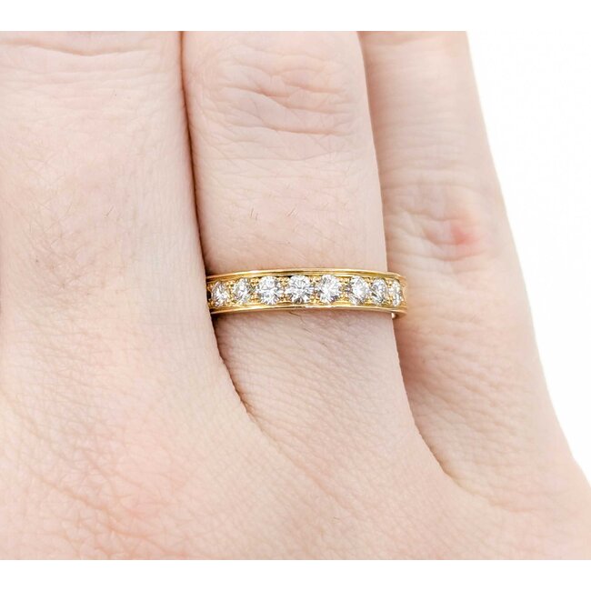 Ring 0.50ctw Round Diamonds 18ky 3.5mm sz5.5 3.23g 125030106