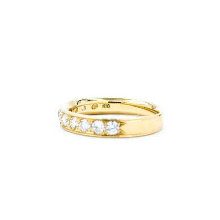Ring 0.50ctw Round Diamonds 18ky 3.5mm sz5.5 3.23g 125030106