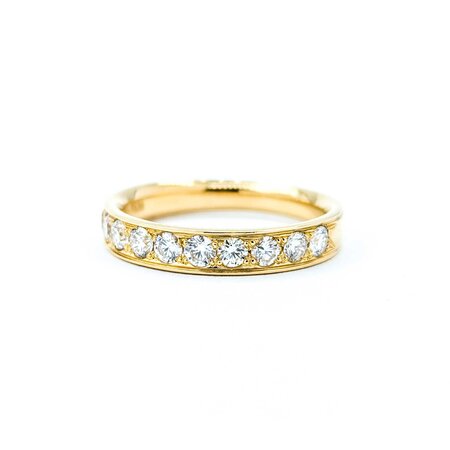 Ring 0.50ctw Round Diamonds 18ky 3.5mm sz5.5 3.23g 125030106