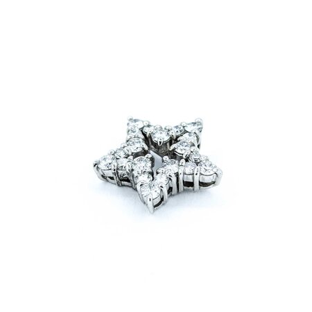 Pendant Star 0.46ctw Round Diamonds 18kw 13.5x13.5mm 1.81g 125030110