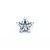 Pendant Star 0.46ctw Round Diamonds 18kw 13.5x13.5mm 1.81g 125030110