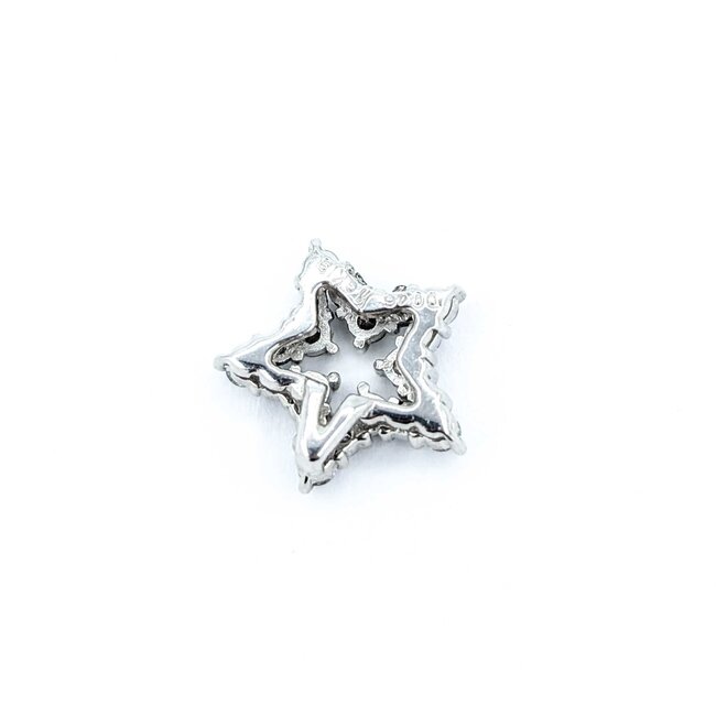 Pendant Star 0.46ctw Round Diamonds 18kw 13.5x13.5mm 1.81g 125030110