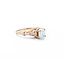 Ring Milgrain 1.21ct Oval Diamond .20ctw Diamonds 14kr 8mm Sz9.75 4.44g 125040009