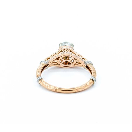 Ring Milgrain 1.21ct Oval Diamond .20ctw Diamonds 14kr 8mm Sz9.75 4.44g 125040009