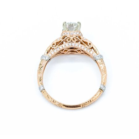 Ring Milgrain 1.21ct Oval Diamond .20ctw Diamonds 14kr 8mm Sz9.75 4.44g 125040009