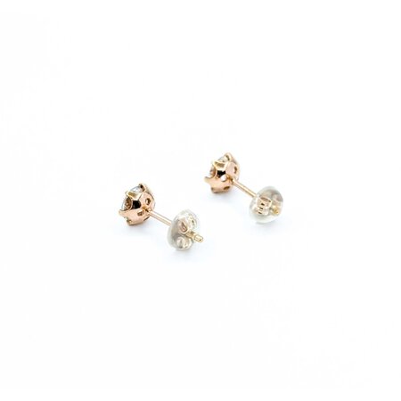 Earrings Stud 1.02ctw Round Diamonds 18kr 6.5mm 1.22g 125030097