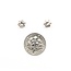 Earrings Stud 1.02ctw Round Diamonds 18kr 6.5mm 1.22g 125030097