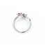 Ring Flowers 0.35ctw Round Diamonds .32ct Pink Sapphire 18kw 12mm sz5.5 3.36g 125030085