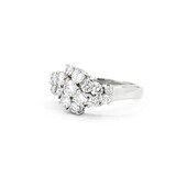  Ring Cluster 0.97ctw Round Diamonds 900pt 10.5mm sz7 5.71g 125030074