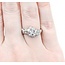 Ring Cluster 0.97ctw Round Diamonds 900pt 10.5mm sz7 5.71g 125030074