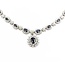 Necklace 4.25ctw Round Diamonds 4.00ctw Sapphires 14kw 17" 29.63g 225030053