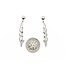 Earrings Dangle .10ctw Round Diamonds 18kw 1.5x.25" 6.15g 125030108