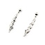 Earrings Dangle .10ctw Round Diamonds 18kw 1.5x.25" 6.15g 125030108