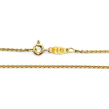 Necklace Heart Link 1.6mm .84ctw Round Diamonds 18ky 15-16" 5.6g 125030023