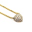 Necklace Heart Link 1.6mm .84ctw Round Diamonds 18ky 15-16" 5.6g 125030023