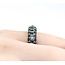 Ring Pave Set 1.28ctw Alexandrite GIA Report:1242072261 900pt 5.4mm sz6.5 5.62g 125030073
